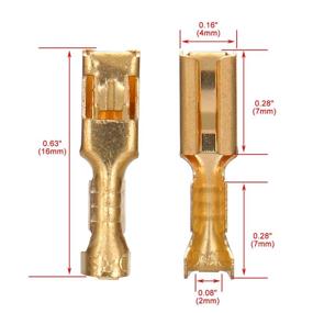 img 1 attached to 🔌 Baomain Female Terminals Connector: Insulated Industrial Electrical - Ideal for Efficient Wiring & Connecting