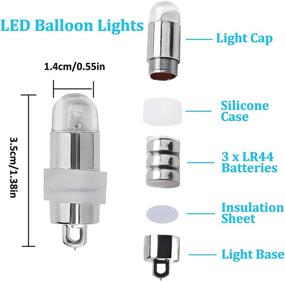 img 3 attached to 🏮 30-Pack Yizhet Mini Battery Powered LED Lights for Paper Lanterns & Floral Decoration - Multicolor Party Lights for Indoor/Outdoor, Patio, Garden, Wedding Celebration