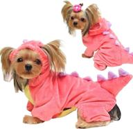 halloween costume for pet dog cat: dinosaur hoodies animals fleece jacket coat, warm outfits clothes for small-medium dogs & cats halloween cosplay apparel accessories logo