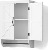 🚽 sriwatana bathroom wall cabinet – upgrade your storage with a 2-door medicine cabinet featuring adjustable shelf in modern white logo