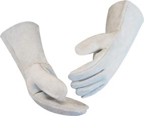 img 4 attached to ARCRAFT Welding Gloves Leather Resistant