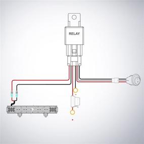 img 1 attached to 🔌 Набор проводов Nilight 14AWG Комплект Проводки Тяжелой Нагрузки 12V Выкл-Вкл Переключатель Реле с предохранителем для светодиодного рабочего света для внедорожных автомобилей, ОДИН Лидер, 2-летняя гарантия