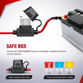 img 3 attached to 🔌 Набор проводов Nilight 14AWG Комплект Проводки Тяжелой Нагрузки 12V Выкл-Вкл Переключатель Реле с предохранителем для светодиодного рабочего света для внедорожных автомобилей, ОДИН Лидер, 2-летняя гарантия