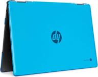 💦 2020 14" hp chromebook x360 14b-caxxxx series laptops aqua hard shell case by mcover logo