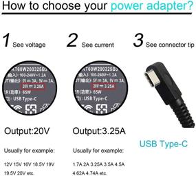 img 3 attached to 🔌 65W Type-C USB C Adapter Laptop Charger for Lenovo ThinkPad X Series, Yoga Series, T Series, Yoga 7 Series - ADLX65YLC3A SA10M13945 20V 3.25A
