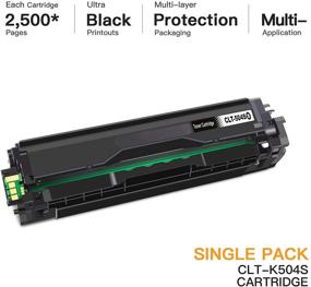 img 3 attached to 🖨️ E-Z Ink (TM) Compatible Toner Cartridge Replacement for Samsung 504 504S CLT-K504S CLT-504S Printer Tray (1 Black) - Fits SL-C1860FW, SL-C1810W, C1860, CLP-415NW