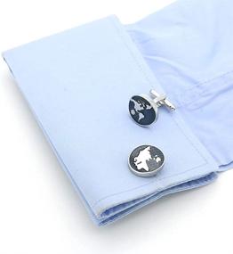 img 1 attached to Vintage Design Quality Material Cuff Links