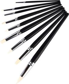 img 3 attached to 🎨 VideoPUP 9PCS Black Rod Rubber Silicone Pen Soft Clay Color Shaper Sculpting Painting Tools Wood Shank Pottery Painting Tools Soft Clay Ceramic Modified Soft Head Pen: Enhance Your Creative Craftsmanship with High-Quality Sculpting and Painting Tools