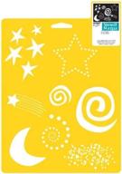 enhance your creativity with delta creative stencil mania fun shapes stencil, 7x10-inch (970810710) logo