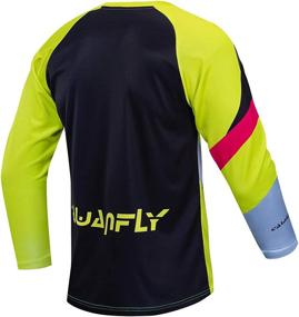 img 3 attached to 🏁 CAWANFLY Men's Long Sleeve MTB Jersey for Mountain Bike Racing Suit & Cycling Shirt