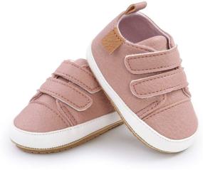 img 4 attached to 👶 Mary Jane Flats Infant Baby Girl Shoes - Soft Sole Anti-Slip Dress Shoes for Walking, Toddler Crib First Walker Shoes