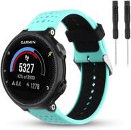 мягкий силиконовый браслет wizvv для garmin forerunner 235 220 230 620 630 735, совместимый запасные браслеты для женщин и мужчин - удобные и стильные (доступные в 9 цветах) логотип