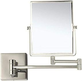 img 1 attached to 🪞 Nameeks Satin Nickel Glimmer Double Face Wall Mounted Makeup Mirror with 3x Magnification – AR7721-SNI-3x