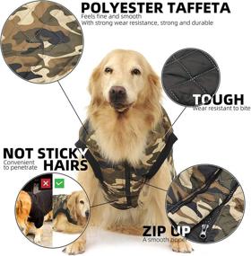 img 1 attached to 🐾 InnoPet Large Dog Clothes: Camo Dog Jacket Coat for Big Dogs - Pet Warm Winter Vest Apparel, Cute Dog Outfits Costumes for Medium and Large Dogs