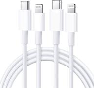 [apple mfi certified] usb-c to lightning кабель 20w, stuffcool 2 pack 6.6ft power delivery быстрая зарядка и синхронизация данных тип-с pd быстрый зарядчик - совместим с iphone 12/12 pro/11/xs/xr/x 8/ipad/airpods pro - улучшенный seo логотип