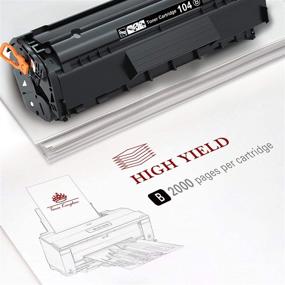img 1 attached to Toner Kingdom Compatible Toner for Canon Cartridge 104 CRG-104: High-Quality 2-Pack for 🖨️ Imageclass D420 D480 MF4350d MF4370dn MF4150d MF4270dn MF4690 FAXPHONE L90 L120 Laser Printer (Black)