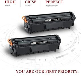 img 3 attached to Toner Kingdom Compatible Toner for Canon Cartridge 104 CRG-104: High-Quality 2-Pack for 🖨️ Imageclass D420 D480 MF4350d MF4370dn MF4150d MF4270dn MF4690 FAXPHONE L90 L120 Laser Printer (Black)