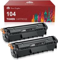 toner kingdom compatible toner for canon cartridge 104 crg-104: high-quality 2-pack for 🖨️ imageclass d420 d480 mf4350d mf4370dn mf4150d mf4270dn mf4690 faxphone l90 l120 laser printer (black) logo