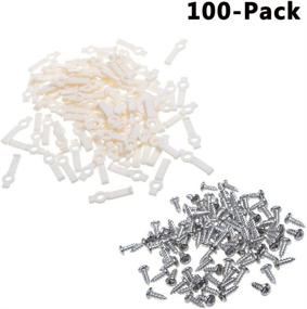 img 2 attached to 100 Pcs Strip Light Mounting Brackets with Fixing Clips and Screws – One-Side Fixing (for 10mm Wide Non-Waterproof Strip Lights) Cream White