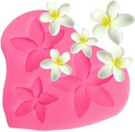 frangipani plumeria силиконовое украшение шоколад логотип