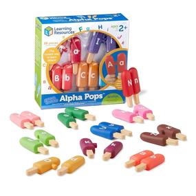 img 4 attached to 🔠 Learning Resources Smart Snacks Alpha Pops: Alphabet Learning & Fine Motor Skills Toy for Kids - Develops Letter Recognition and ABC Skills with 26 Double Sided Pieces (Ages 2+)