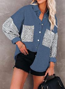 img 2 attached to Happy Sailed Fashion Pachwork Oversize Women's Clothing for Coats, Jackets & Vests