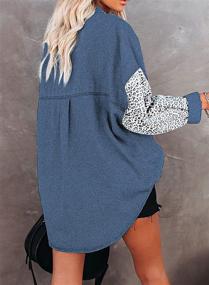 img 3 attached to Happy Sailed Fashion Pachwork Oversize Women's Clothing for Coats, Jackets & Vests