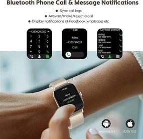 img 3 attached to Android Receive 1 63Inch Bluetooth Fitness