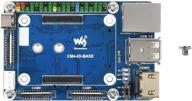 waveshare mini base board designed for raspberry pi compute module 4 powerful functions in a small sized body suitable for evaluating the raspberry pi cm4 or being integrated into end products logo