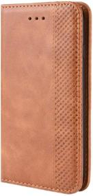 img 1 attached to 📱 HualuBro iPod Touch Case: Retro PU Leather Wallet Flip Case with Card Holder for iPod Touch 7th / 6th / 5th Gen (Brown)