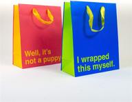 medium gift bag 2-pack: hilarious novelty bags for birthdays, mother's day & more! logo