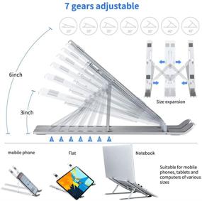 img 2 attached to Borshway Adjustable Aluminum Ergonomic Compatible