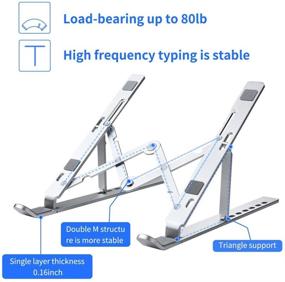 img 1 attached to Borshway Adjustable Aluminum Ergonomic Compatible