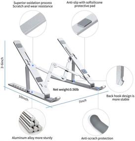 img 3 attached to Borshway Adjustable Aluminum Ergonomic Compatible