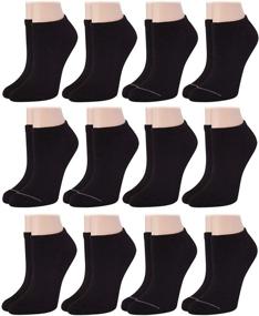 img 4 attached to Nautica Women's Low Cut Moisture Control Athletic Socks: 12 Pack of Cushioned Comfort