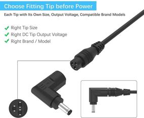 img 3 attached to 🔌 65W Universal Laptop Charger Compatible with Asus ZenBook, VivoBook, Chromebook, TransformerBook, EeeBook, UX305, X540S, F510UA, C202S, F512, L203M, AD883J20, X551M, X551C, Q502L, F555L, ADP-65DW B, UX21E, T200TA, T300CHI – Includes 3 Tips