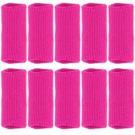 🏀 granvela 10 pcs professional pink finger sleeves for sports: basketball, volleyball, tennis, badminton, and more логотип