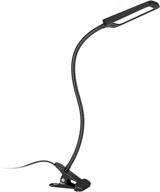 🔦 trond led desk lamp with clamp - adjustable eye-care task light for painting, workbench, craftwork, reading or sewing - 9w, 6000k daylight, 3-level dimmable, extra-long flexible gooseneck логотип