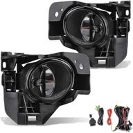 🚗 autosaver88 fog lights compatible with 2009-2014 maxima, fog light replacement set including 12v 55w h11 bulbs, wiring harness, switch, oe style real glass lens logo