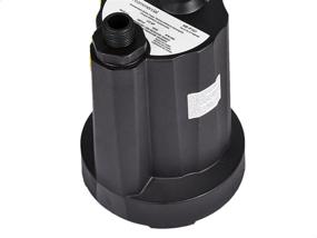 img 2 attached to 🌊 Black AmazonCommercial 1/3 HP Thermoplastic Submersible Utility Pump