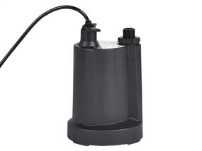 img 1 attached to 🌊 Black AmazonCommercial 1/3 HP Thermoplastic Submersible Utility Pump