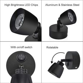 img 3 attached to 🔦Лампа для чтения Luxvista 3 Вт LED для кемпинга – светильник LED с монтажом в моторном доме 12V: идеальная настольная лампа для кемперов, караванов и лестниц.