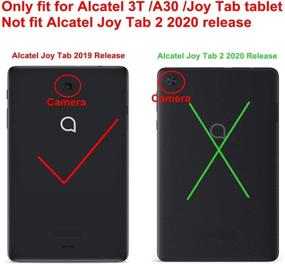 img 3 attached to 🔵 Kid-Proof Lightweight Blue Case for Alcatel Joy Tab 8 and T-Mobile 3T 8 Tablet - BMOUO Kids Case