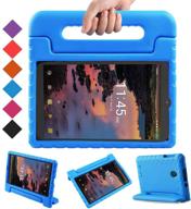 🔵 kid-proof lightweight blue case for alcatel joy tab 8 and t-mobile 3t 8 tablet - bmouo kids case logo