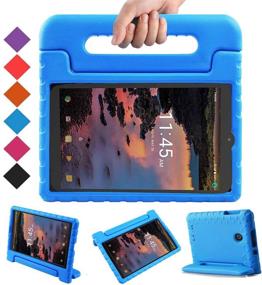 img 4 attached to 🔵 Kid-Proof Lightweight Blue Case for Alcatel Joy Tab 8 and T-Mobile 3T 8 Tablet - BMOUO Kids Case