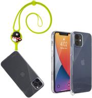 🐧 чехол maru penguin bone silicone lanyard для iphone 12 mini - прозрачный, тонкий, антискользящий, не желтеющий (5,4 дюйма) логотип