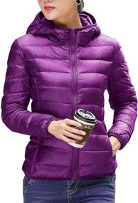 img 4 attached to CHERRY CHICK Women's Weighted Purple AB Clothing in Coats, Jackets & Vests