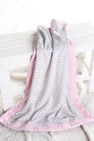 img 3 attached to Bacati Zigzag Chevron Border Blanket Bedding for Nursery Bedding