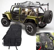 🛍️ j&c roll bar storage bag cargo bag for 2020 wrangler: jk, tj, lj & unlimited jl 4 door tool kit organizers. cargo cage saddle bag 2 pack - improved seo logo