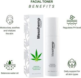 img 3 attached to 🌿 Revitalize Your Skin with Mesohemp: Hydrating & Moisturizing Korean Face Toner Infused with Hemp Seed Oil